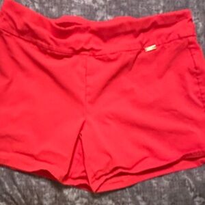 INC International Concepts Vibrant Red High Waist Shorts
